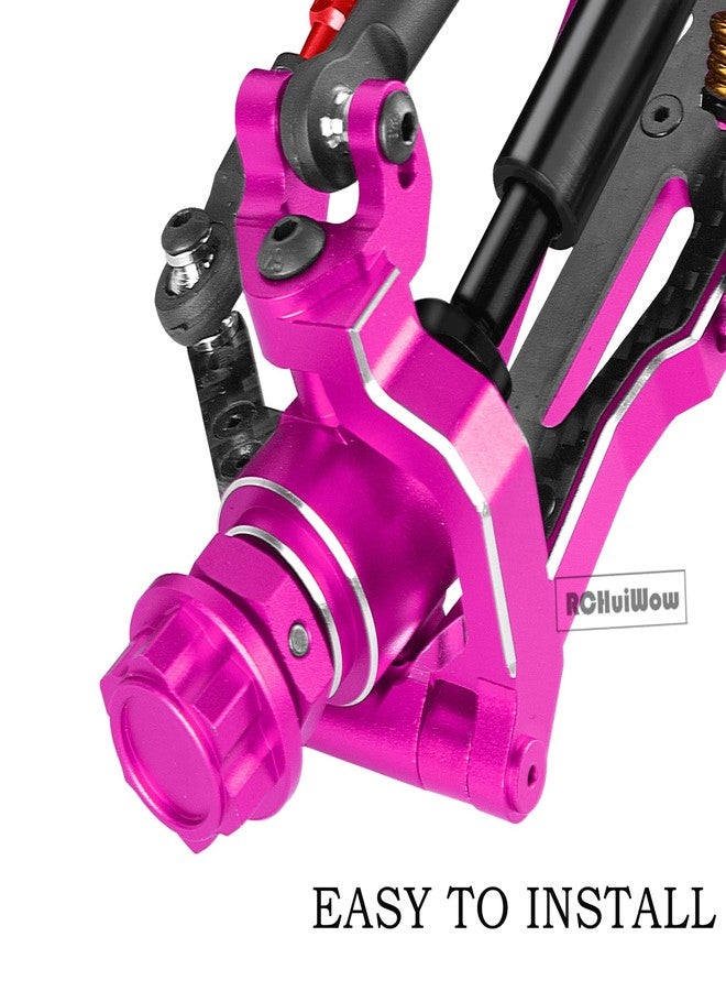RCHuiWow RC 17MM Wheel Hub w/Anti-dust Cap Nuts Upgrades Part for 1/8 Typhon 3S BLX,Typhon Mega 550,Alloy Aluminium Wheel Hub Hex w/Wheel Wrench,Pink - Image 5